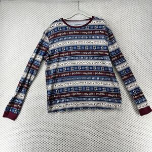 Harry Potter Long‎ Sleeve Shirt Holiday Hogwarts Graphic Top L/G